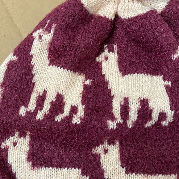 Free People Alpaca My Bags Pom Beanie Hat Nordic - Picture 4 of 5